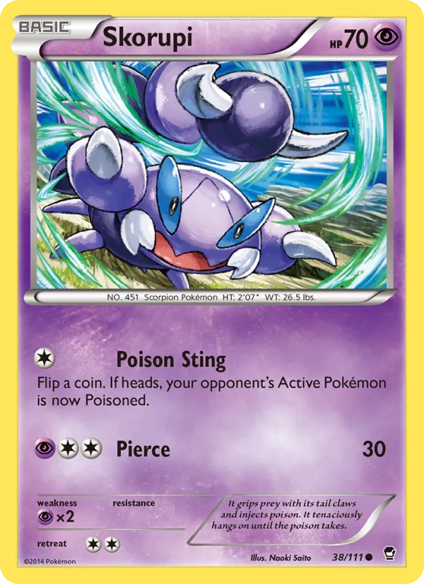 Skorupi Pokémon card