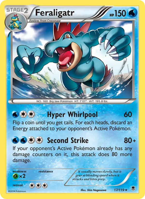 Feraligatr Pokémon card