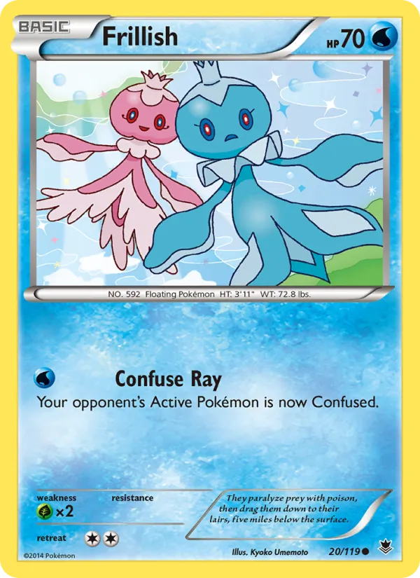 Frillish Pokémon card