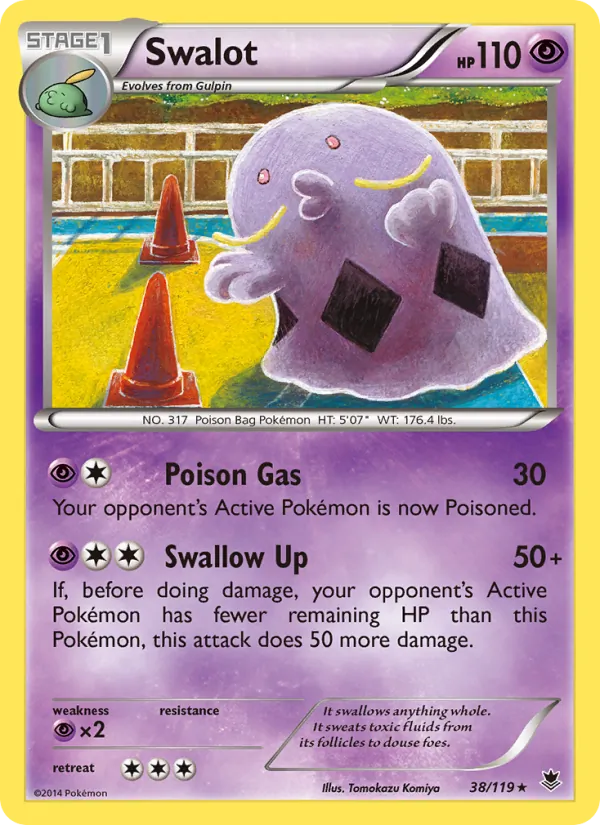 Swalot Pokémon card