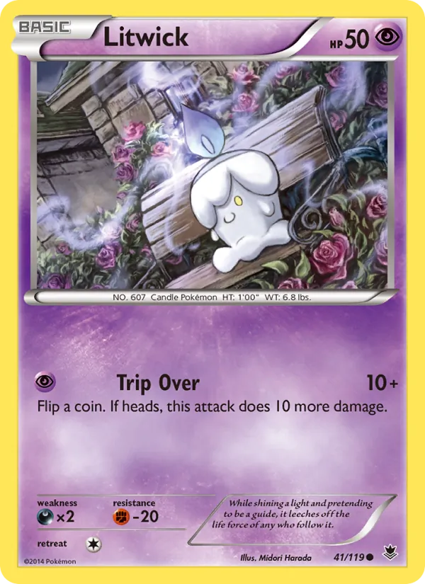 Litwick Pokémon card