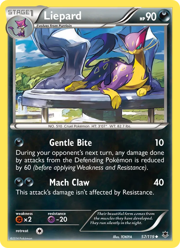 Liepard Pokémon card