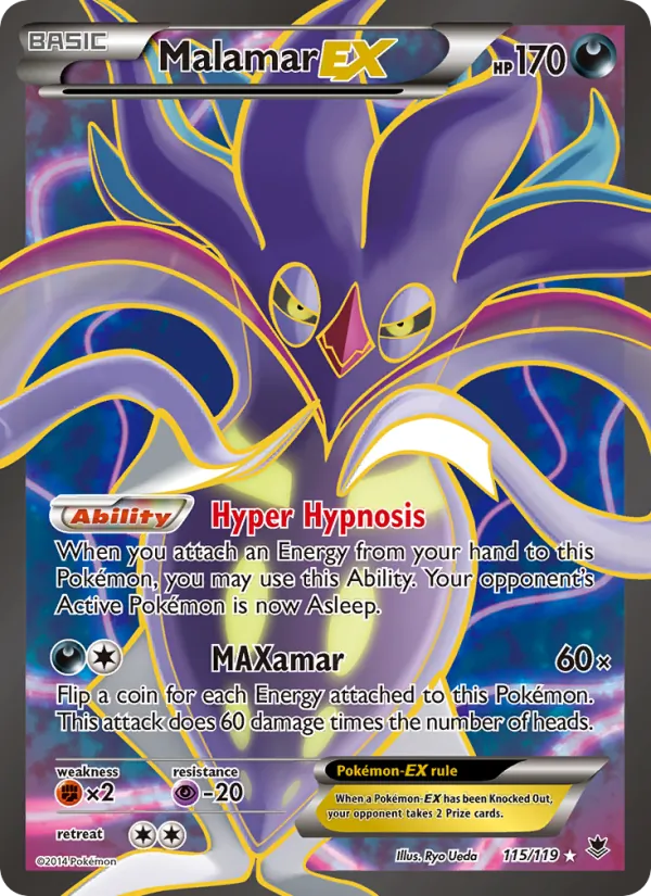Malamar EX Pokémon card