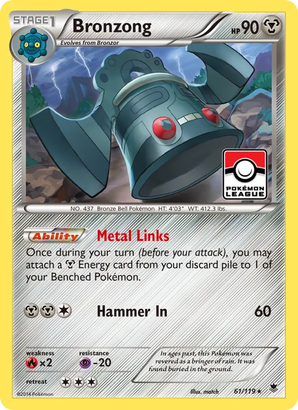 Bronzong Pokémon card