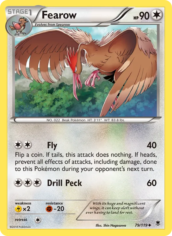 Fearow Pokémon card