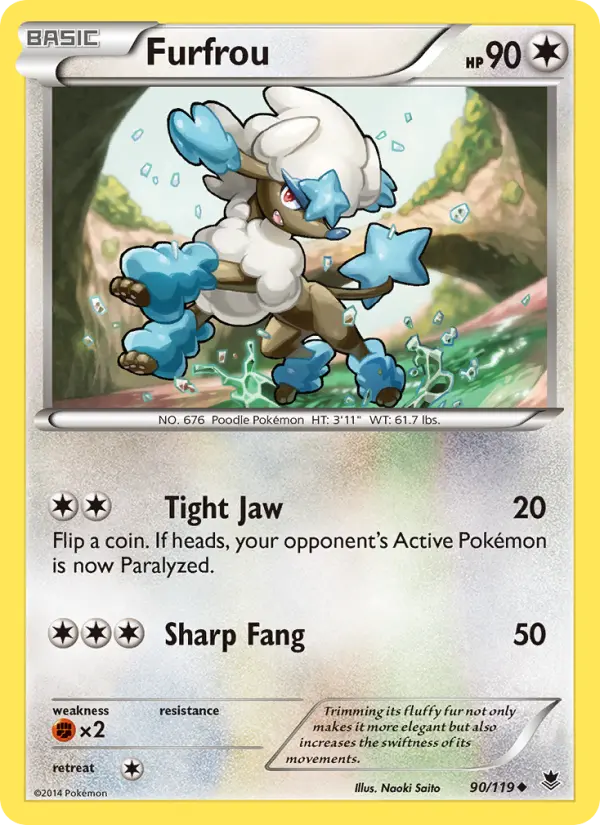 Furfrou Pokémon card