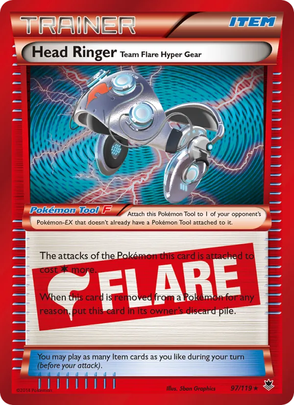 Head Ringer Team Flare Hyper Gear card
