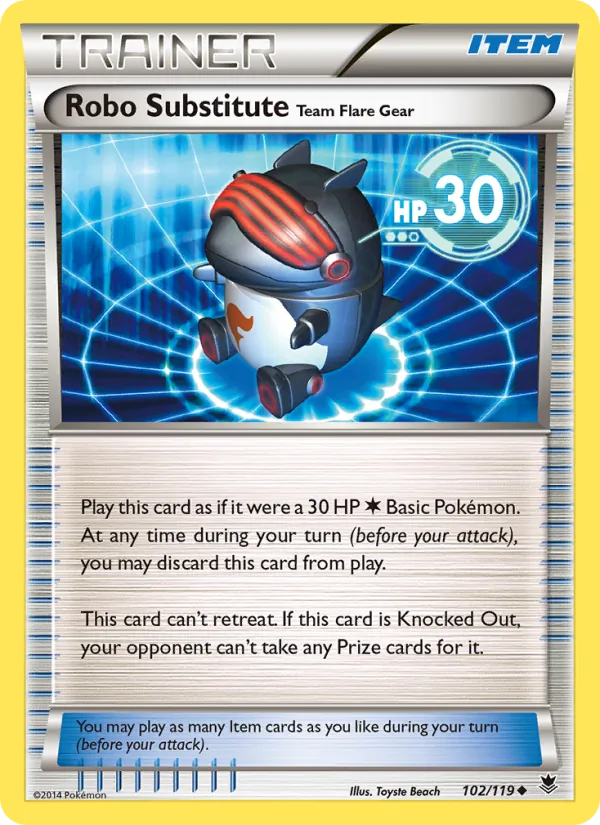 Robo Substitute Team Flare Gear card