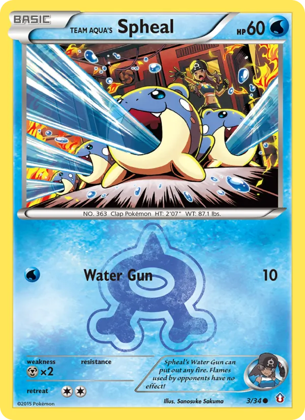 Team Aqua's Spheal card