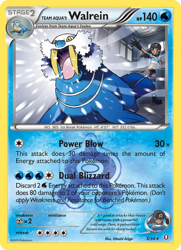 Team Aqua's Walrein card