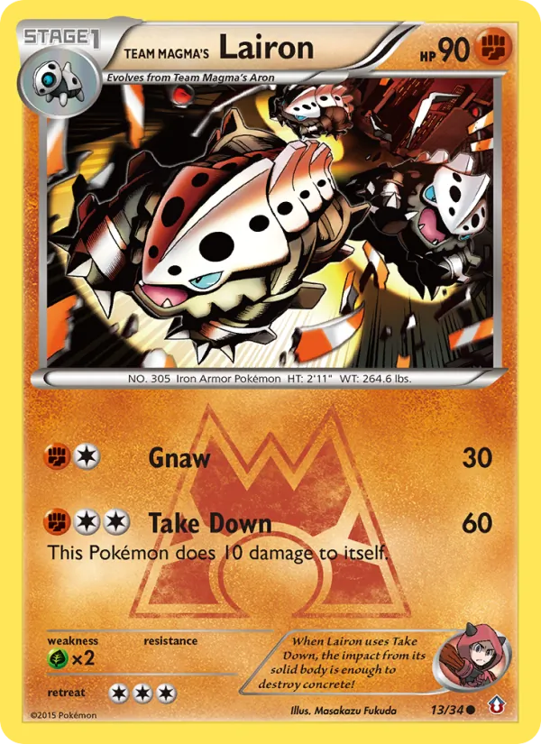Team Magma's Lairon card