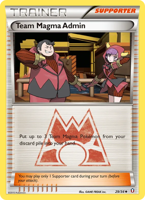 Team Magma Admin card