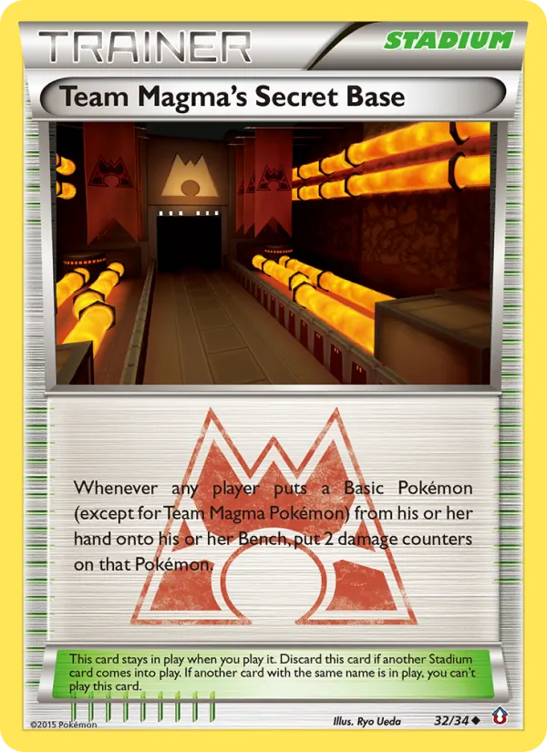 Team Magma's Secret Base card