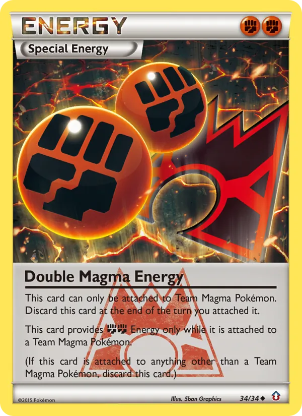 Double Magma Energy card