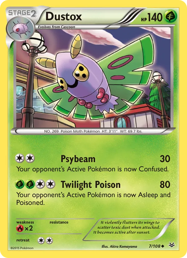 Dustox Pokémon card