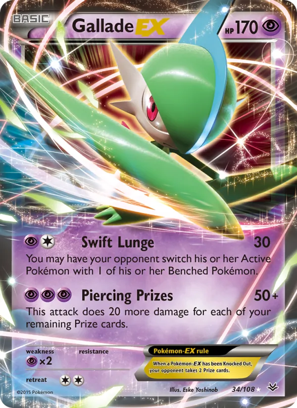 Gallade EX Pokémon card