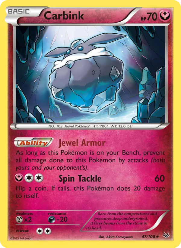 Carbink Pokémon card