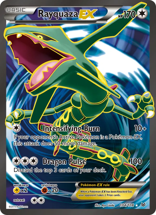 Rayquaza EX Pokémon card