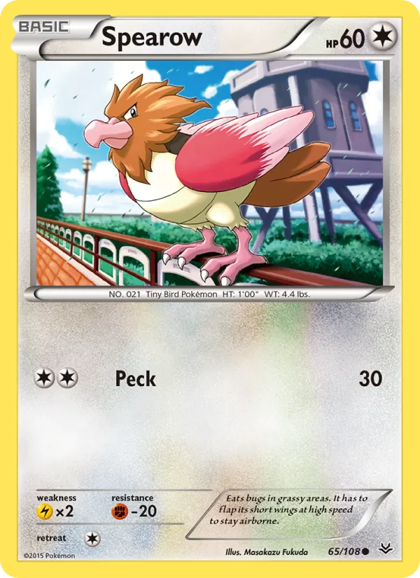 Spearow Pokémon card