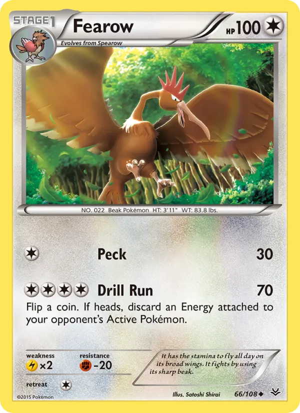 Fearow Pokémon card