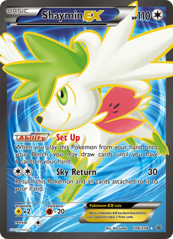 Shaymin EX Pokémon card