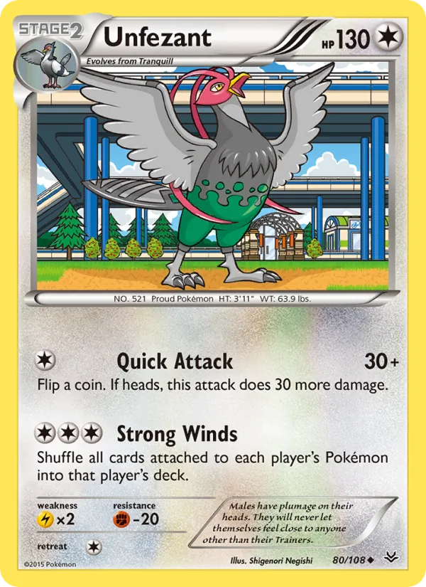 Unfezant card
