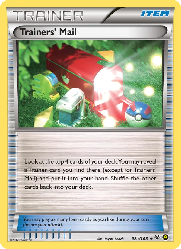 Trainers' Mail card