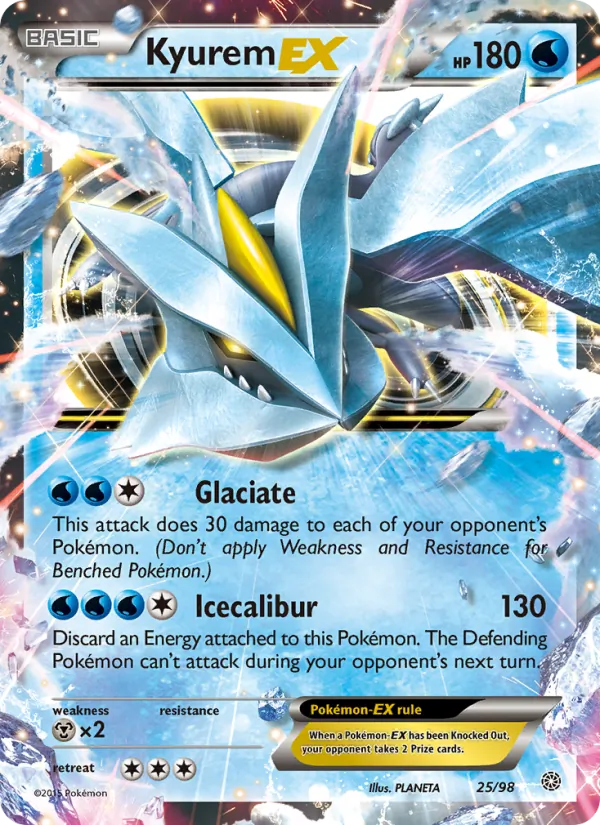 Kyurem EX Pokémon card