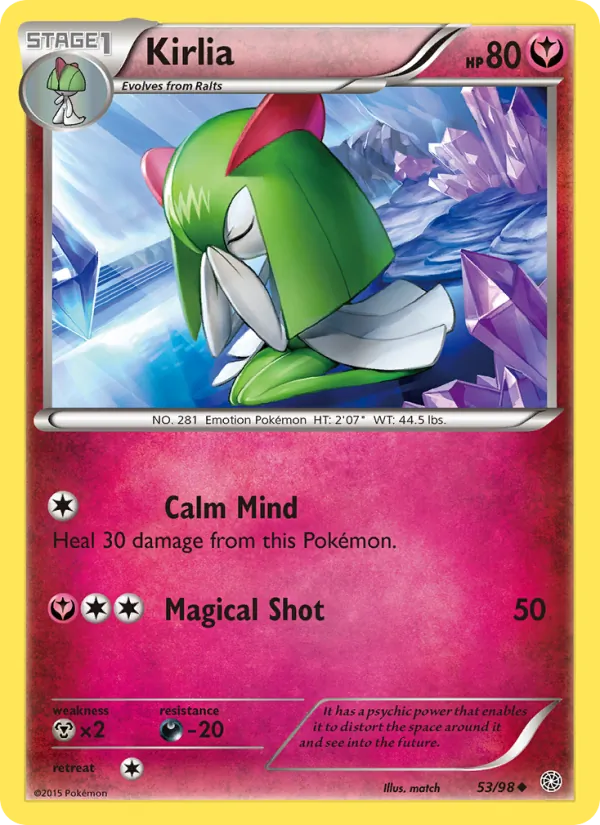 Kirlia Pokémon card