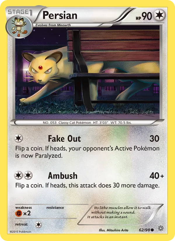 Persian Pokémon card