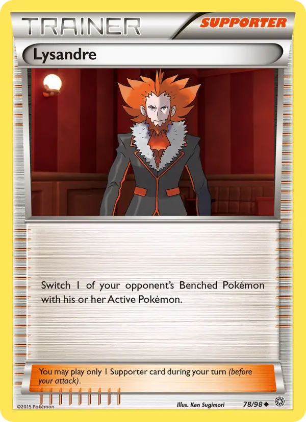 Lysandre Pokémon card