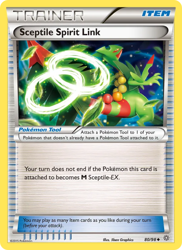 Sceptile Spirit Link card