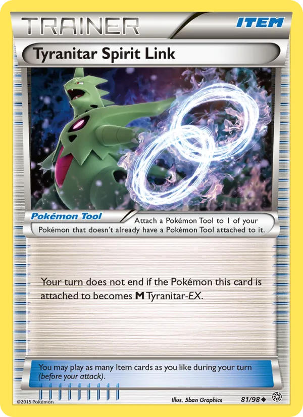 Tyranitar Spirit Link card