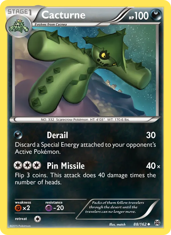 Cacturne Pokémon card