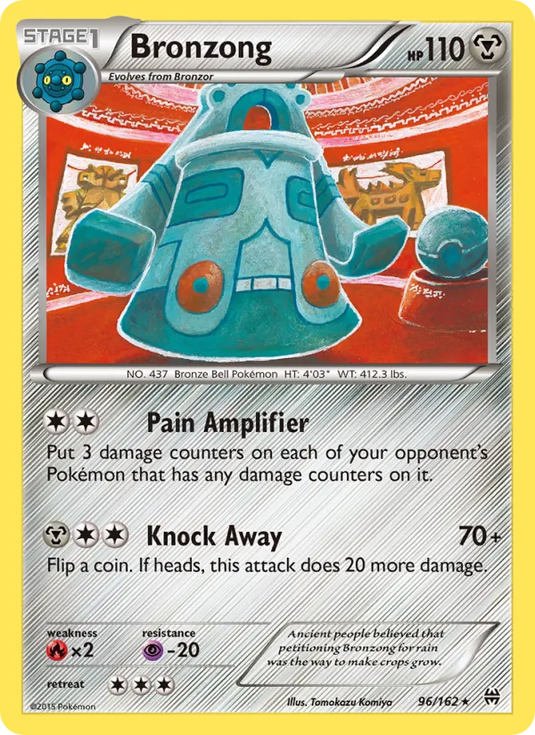Bronzong Pokémon card