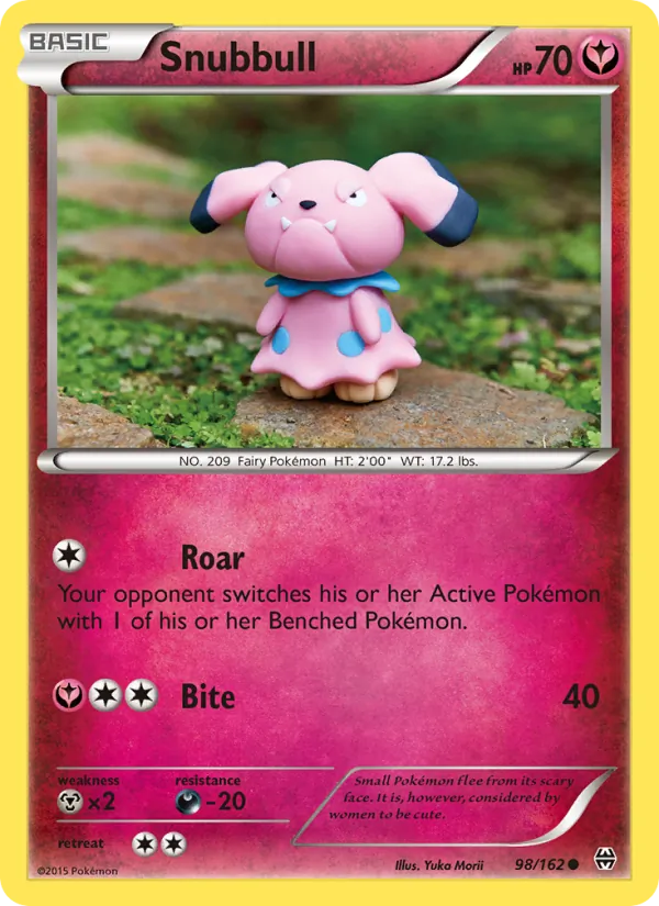Snubbull Pokémon card