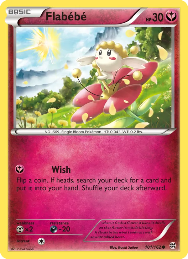 Flabébé Pokémon card
