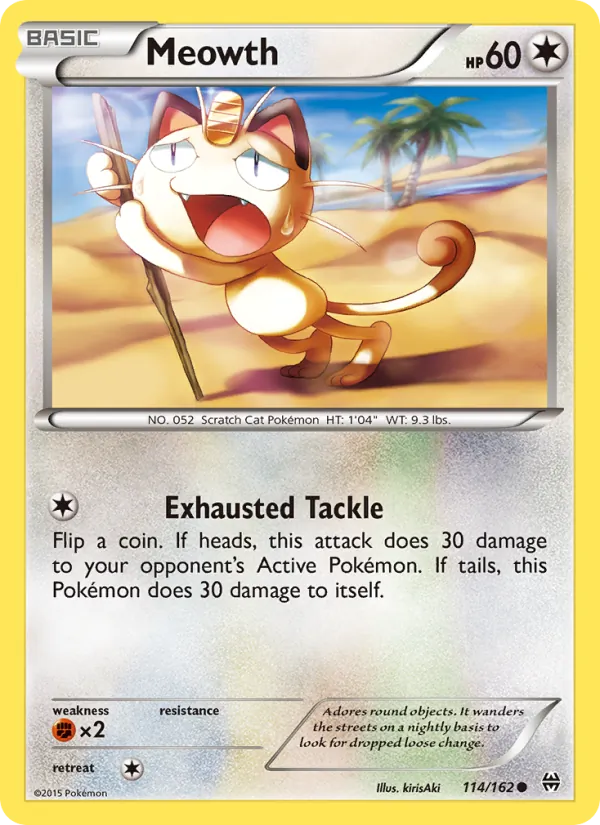 Meowth Pokémon card