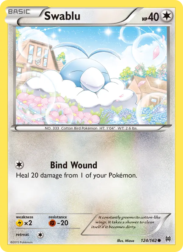 Swablu Pokémon card