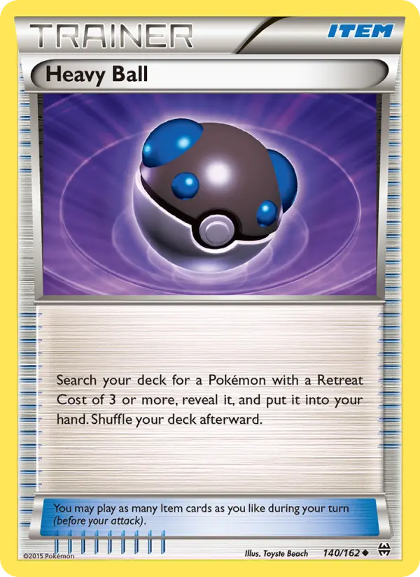 Heavy Ball Pokémon card