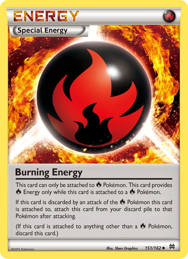 Burning Energy card