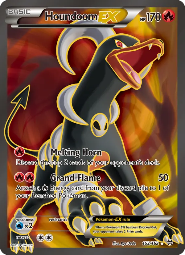 Houndoom EX Pokémon card