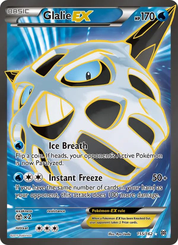 Glalie EX Pokémon card
