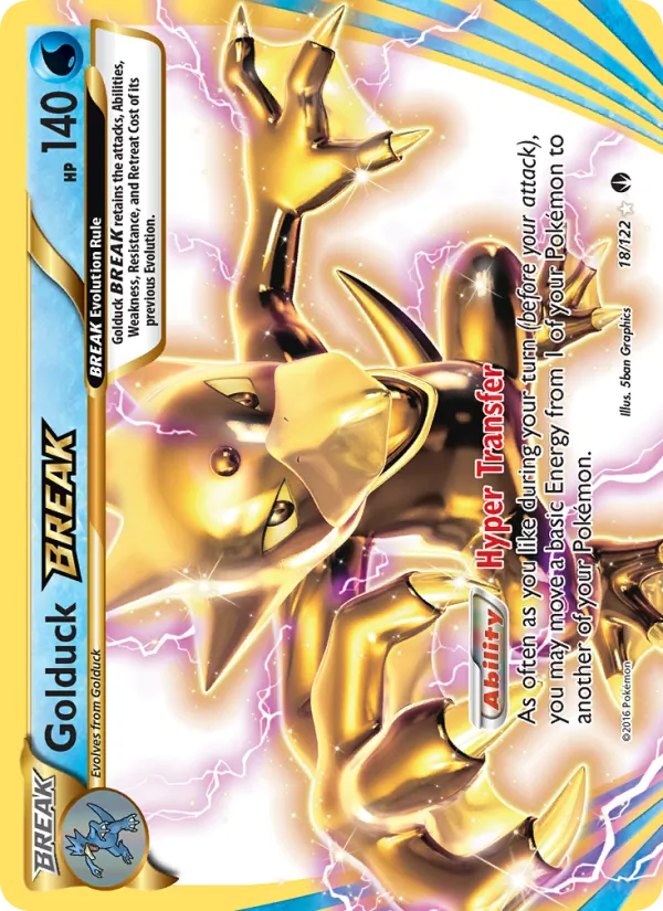 Golduck BREAK Pokémon card