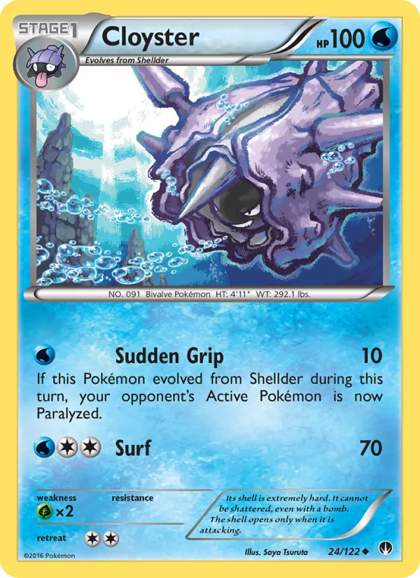 Cloyster Pokémon card