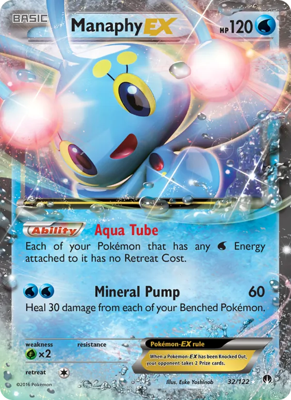 Manaphy EX Pokémon card
