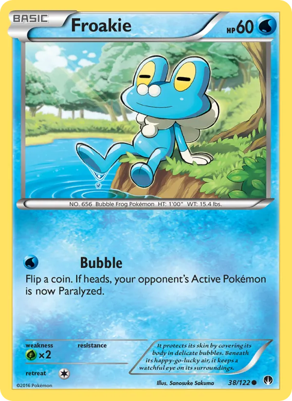 Froakie Pokémon card