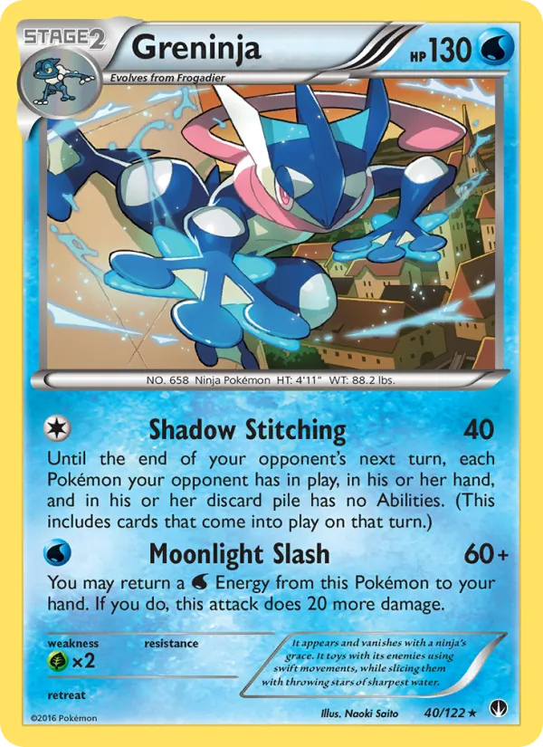 Greninja Pokémon card