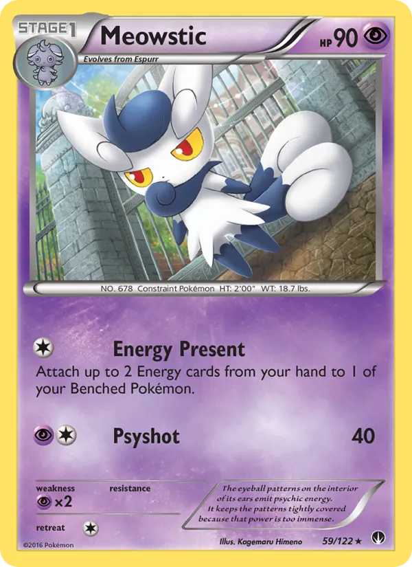 Meowstic Pokémon card