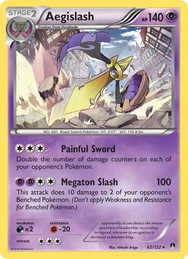 Aegislash Pokémon card